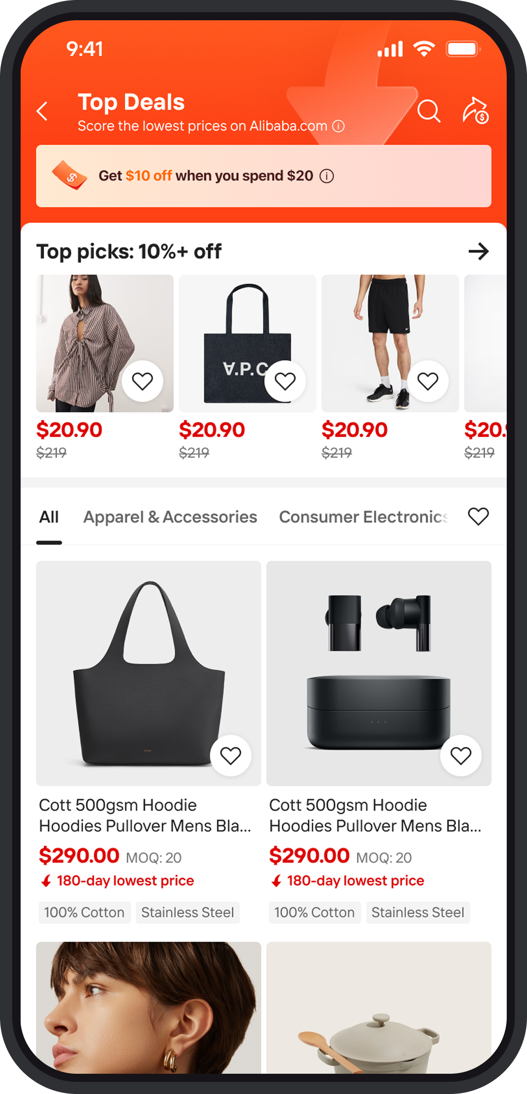 Top Deals homepage module